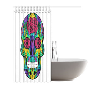 skull 12 Shower Curtain 72"x72"