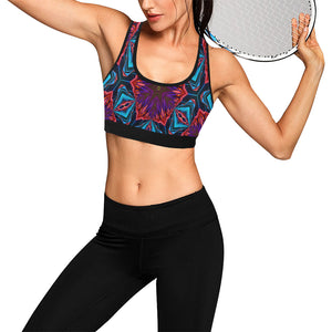 pattern 315 Women's All Over Print Sports Bra (Model T52)