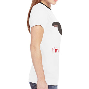 I'm a Pit Bull New All Over Print T-shirt for Women (Model T45)