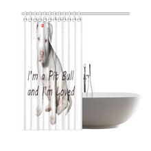 Load image into Gallery viewer, I'm a Pit Bull 2 Shower Curtain 69"x70"