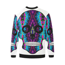 Load image into Gallery viewer, skull 6 Men&#39;s Oversized Fleece Crew Sweatshirt/Large Size(Model H18)