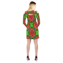 Load image into Gallery viewer, pattern 313 Cold Shoulder Long Sleeve Dress (Model D37)
