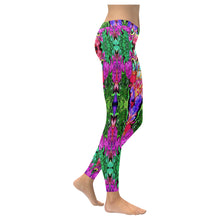 Load image into Gallery viewer, stained glass pattern 2 aa Low Rise Leggings (Invisible Stitch) (Model L05)