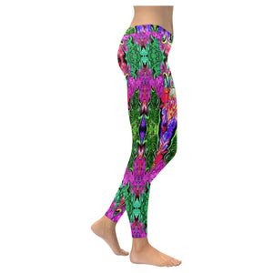 stained glass pattern 2 aa Low Rise Leggings (Invisible Stitch) (Model L05)