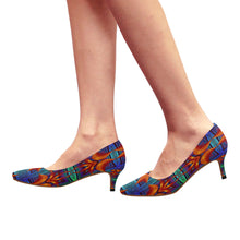 Load image into Gallery viewer, pattern 316 Women&#39;s Pointed Toe Low Heel Pumps (Model 053)