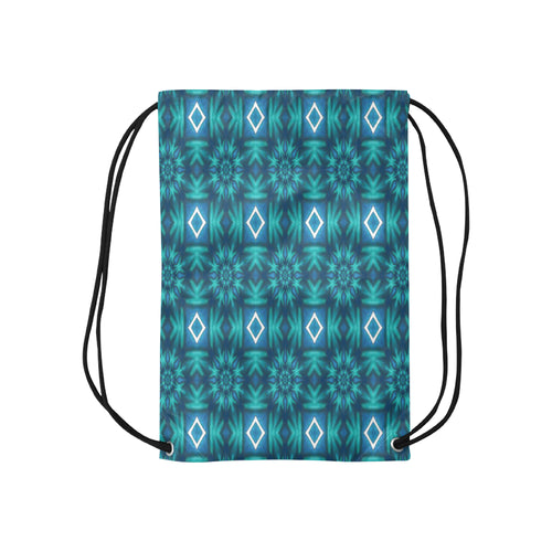 pattern 300 Small Drawstring Bag Model 1604 (Twin Sides) 11