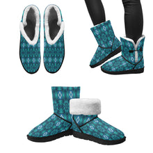 Load image into Gallery viewer, pattern 300 Unisex Single Button Snow Boots (Model 051)