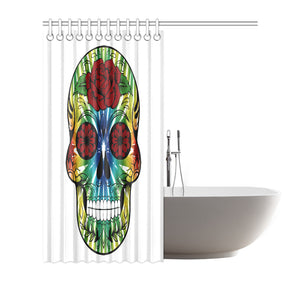 skull 13 Shower Curtain 72"x72"