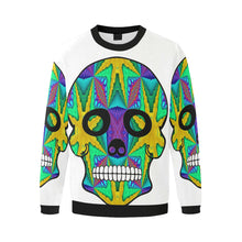 Load image into Gallery viewer, skull 9 Men&#39;s Oversized Fleece Crew Sweatshirt/Large Size(Model H18)