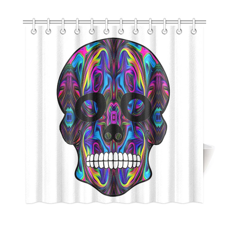 skull 4 Shower Curtain 72