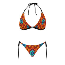 Load image into Gallery viewer, pattern 307 Buckle Front Halter Bikini Swimsuit (Model S08)