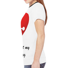 Load image into Gallery viewer, heart racing New All Over Print T-shirt for Women (Model T45)