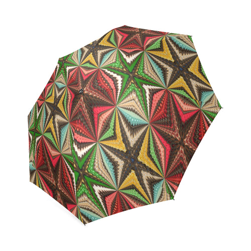 stained glass pattern 8 aa Foldable Umbrella