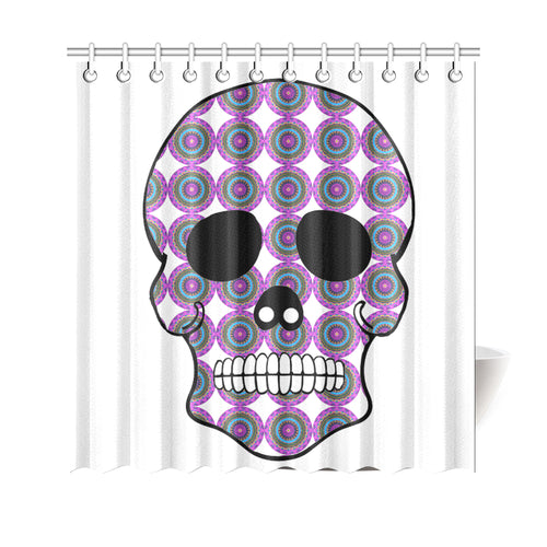 skull 2 Shower Curtain 69