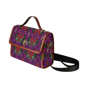 stained glass pattern 4 aa Waterproof Canvas Bag/All Over Print (Model 1641)