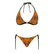 Load image into Gallery viewer, Kente 1 Buckle Front Halter Bikini Swimsuit (Model S08)