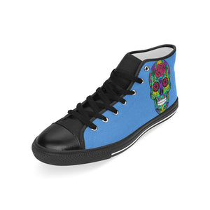 skull 12 Men’s Classic High Top Canvas Shoes (Model 017)