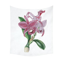 Load image into Gallery viewer, Cattleya Skinnerii Cotton Linen Wall Tapestry 51&quot;x 60&quot;