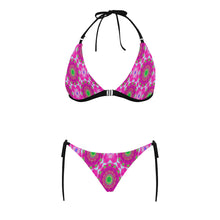 Load image into Gallery viewer, pattern 305 Buckle Front Halter Bikini Swimsuit (Model S08)