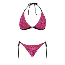Load image into Gallery viewer, pattern 314 Buckle Front Halter Bikini Swimsuit (Model S08)