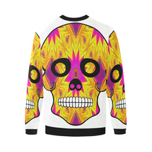 Load image into Gallery viewer, skull 7 Men&#39;s Oversized Fleece Crew Sweatshirt/Large Size(Model H18)