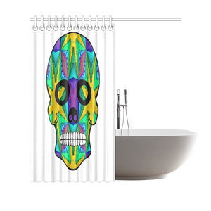 skull 9 Shower Curtain 69"x70"