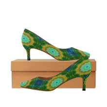 Load image into Gallery viewer, pattern 309 Women's Pointed Toe Low Heel Pumps (Model 053)