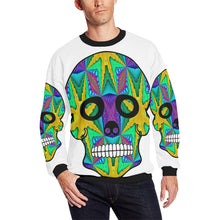 Load image into Gallery viewer, skull 9 Men&#39;s Oversized Fleece Crew Sweatshirt/Large Size(Model H18)