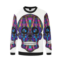 Load image into Gallery viewer, skull 3 Men&#39;s Oversized Fleece Crew Sweatshirt/Large Size(Model H18)