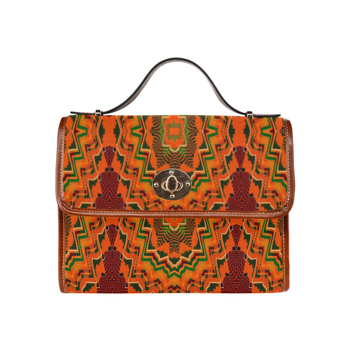 Kente 4 Waterproof Canvas Bag/All Over Print (Model 1641)