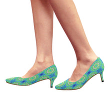 Load image into Gallery viewer, pattern 311 Women&#39;s Pointed Toe Low Heel Pumps (Model 053)