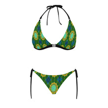 Load image into Gallery viewer, pattern 309 Buckle Front Halter Bikini Swimsuit (Model S08)