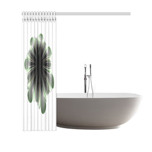 floral fract 9 Shower Curtain 69"x70"