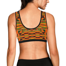 Load image into Gallery viewer, Kente 5 Women&#39;s All Over Print Sports Bra (Model T52)
