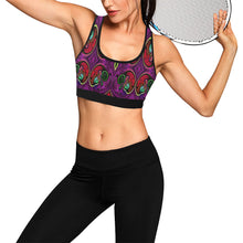 Load image into Gallery viewer, stained glass pattern 4 aa Women&#39;s All Over Print Sports Bra (Model T52)