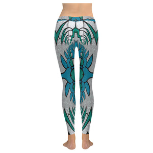 stained glass pattern 1aa Low Rise Leggings (Invisible Stitch) (Model L05)