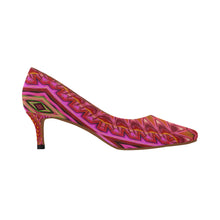 Load image into Gallery viewer, pattern 312 Women's Pointed Toe Low Heel Pumps (Model 053)