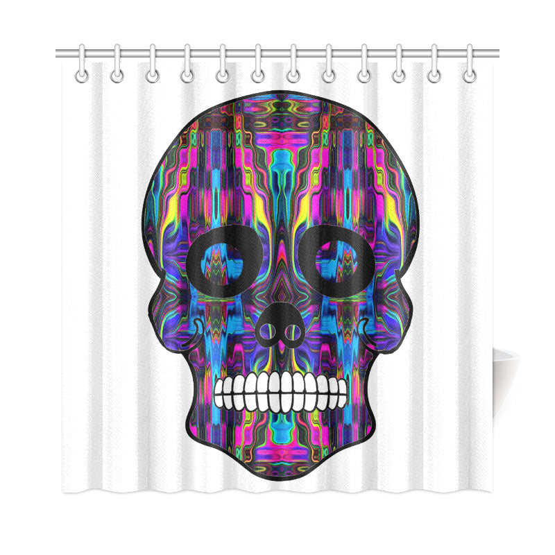 skull 3 Shower Curtain 72