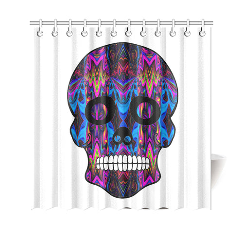 skull 5 Shower Curtain 69