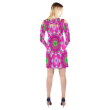 Load image into Gallery viewer, pattern 305 Cold Shoulder Long Sleeve Dress (Model D37)