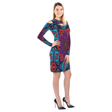 Load image into Gallery viewer, pattern 315 Cold Shoulder Long Sleeve Dress (Model D37)