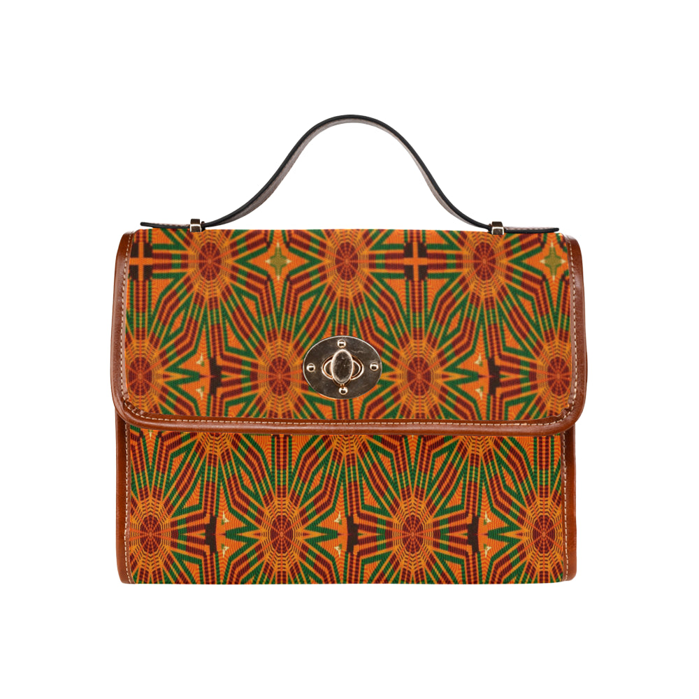 Kente 7 Waterproof Canvas Bag/All Over Print (Model 1641)