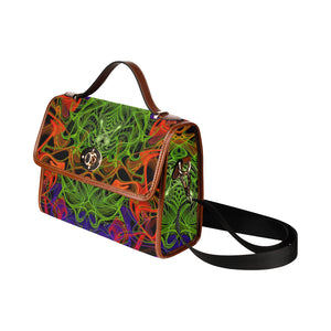 fract 18 Waterproof Canvas Bag/All Over Print (Model 1641)