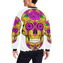 Load image into Gallery viewer, skull 10 Men&#39;s Oversized Fleece Crew Sweatshirt/Large Size(Model H18)