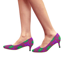 Load image into Gallery viewer, pattern 310 Women's Pointed Toe Low Heel Pumps (Model 053)