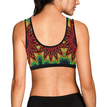 Load image into Gallery viewer, stained glass pattern 7 aa Women&#39;s All Over Print Sports Bra (Model T52)