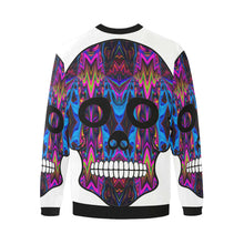 Load image into Gallery viewer, skull 5 Men&#39;s Oversized Fleece Crew Sweatshirt/Large Size(Model H18)