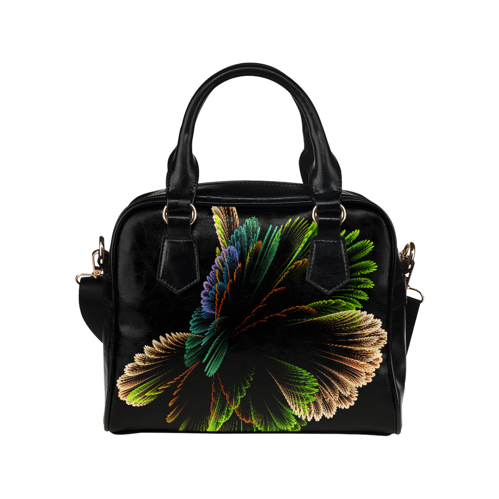 fractal spiral 4 Shoulder Handbag (Model 1634)