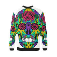 Load image into Gallery viewer, skull 12 Men&#39;s Oversized Fleece Crew Sweatshirt/Large Size(Model H18)