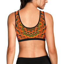 Load image into Gallery viewer, Kente 4 Women&#39;s All Over Print Sports Bra (Model T52)